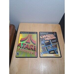 PS2 Midway Midway Arcade Treasures & Atari Anthology w Manuals